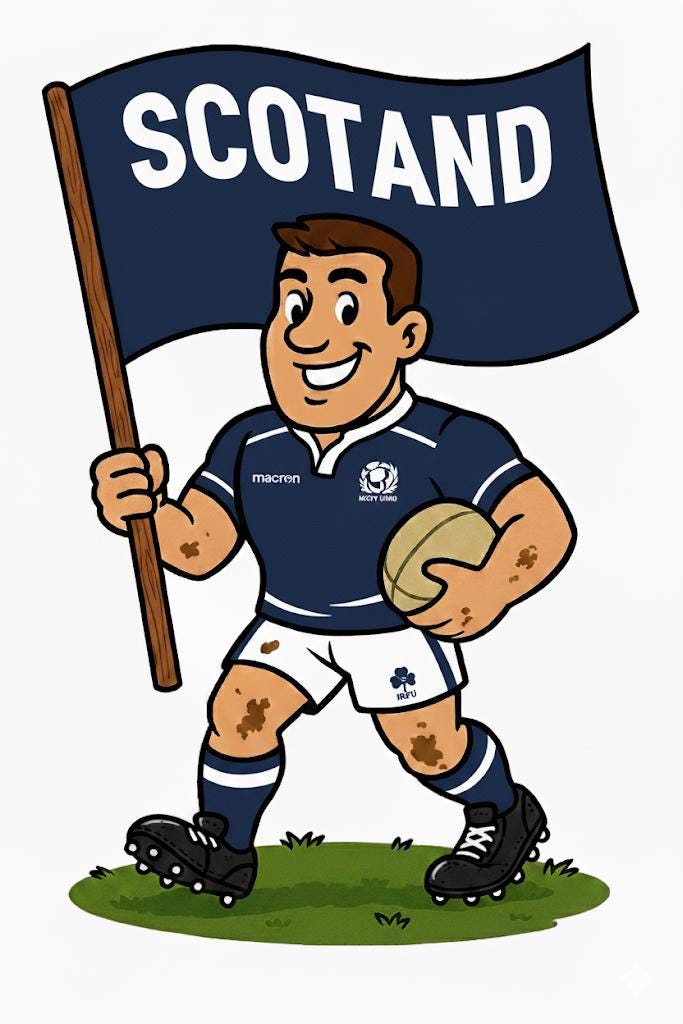 Scotland Inspired 11oz Mug β Custom Name Rugby Cup β Dishwasher & Microwave Safe β Arrives Boxed