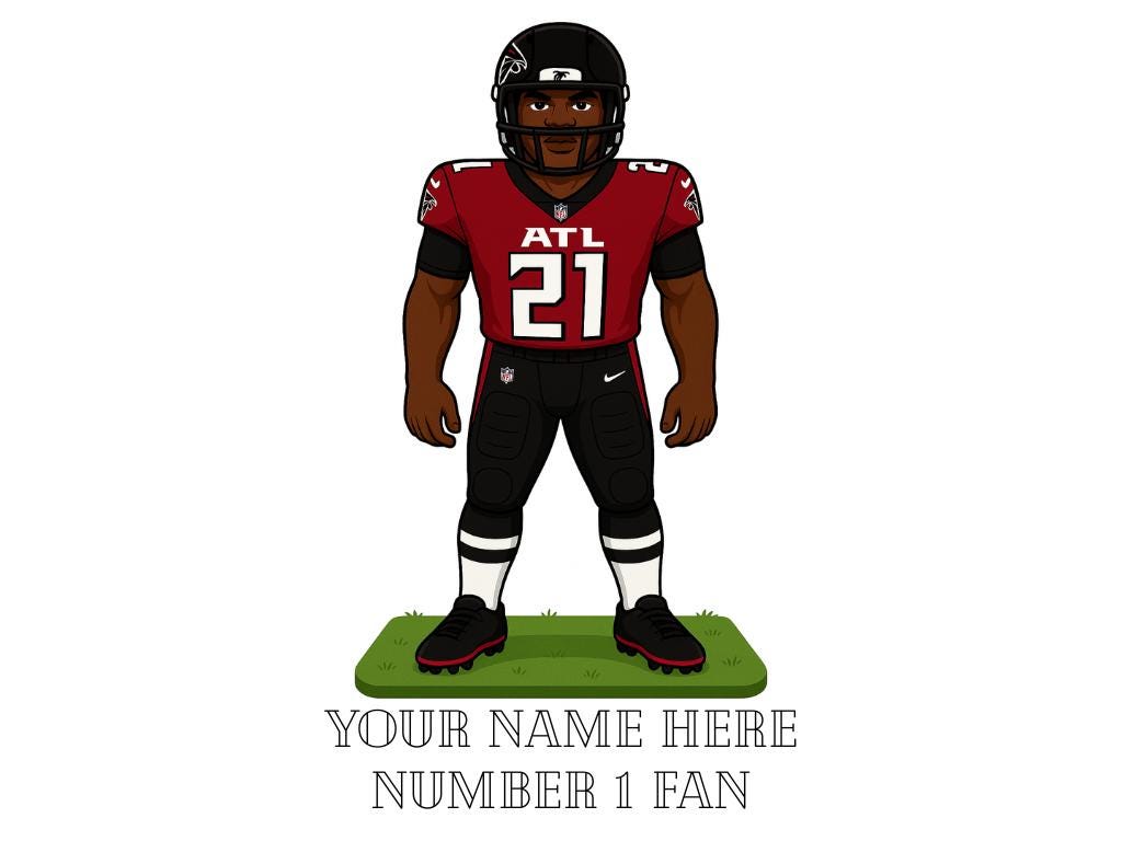 Personalized Atlanta Falcons Inspired Mug: Custom Name NFL Gift