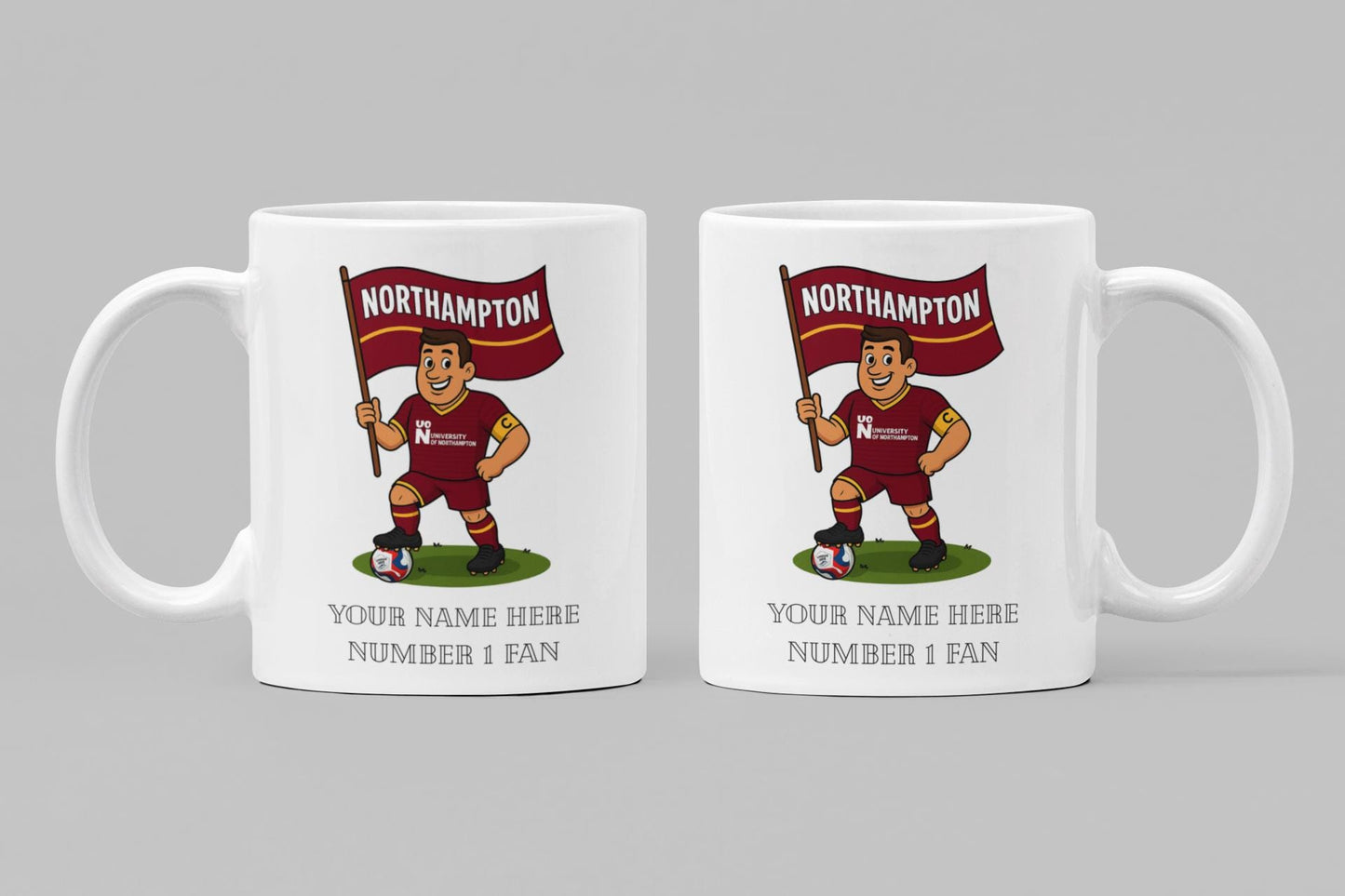 Personalised Northampton Town Inspired Mug: Custom Football Gift