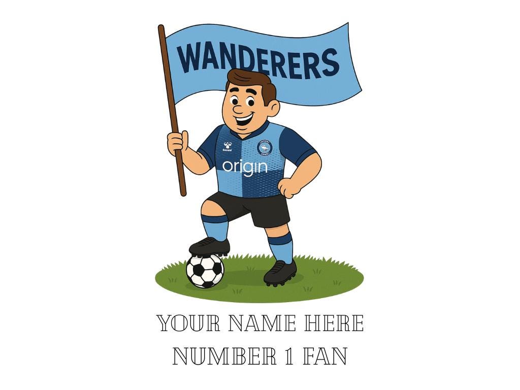 Personalised Wycombe Ceramic Mug: Custom Football Gift