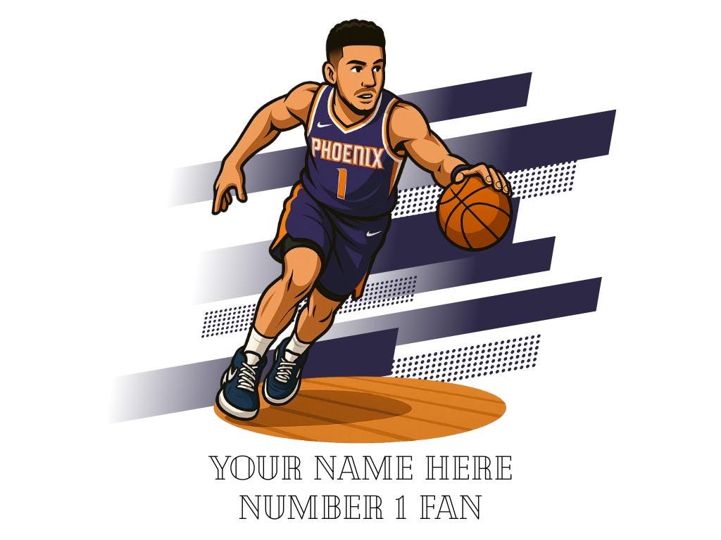 Personalised Phoenix Suns inspired Mug: Custom Name NBA Gift