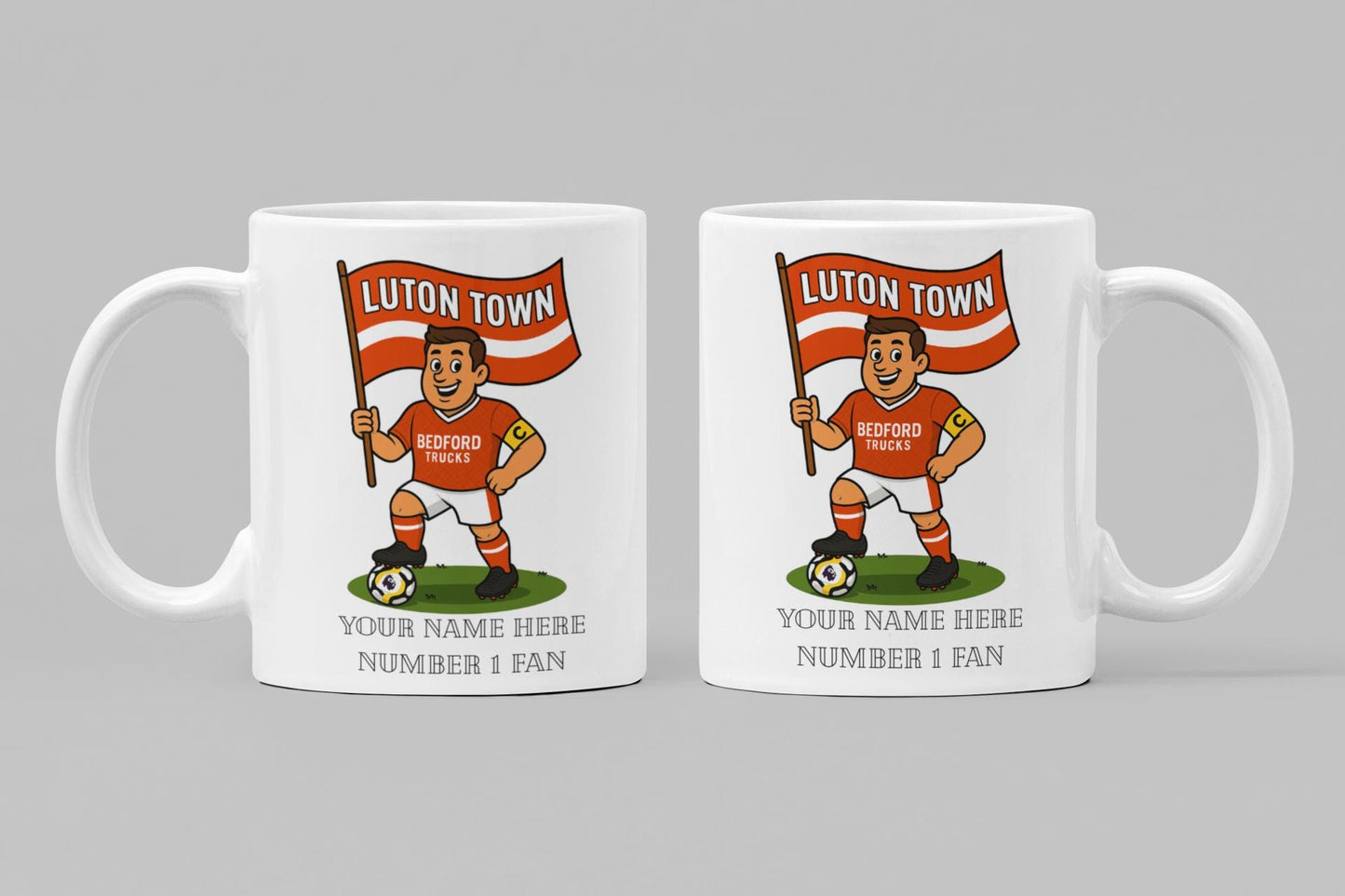 Personalised Luton Town FC Mug: Custom Football Gift