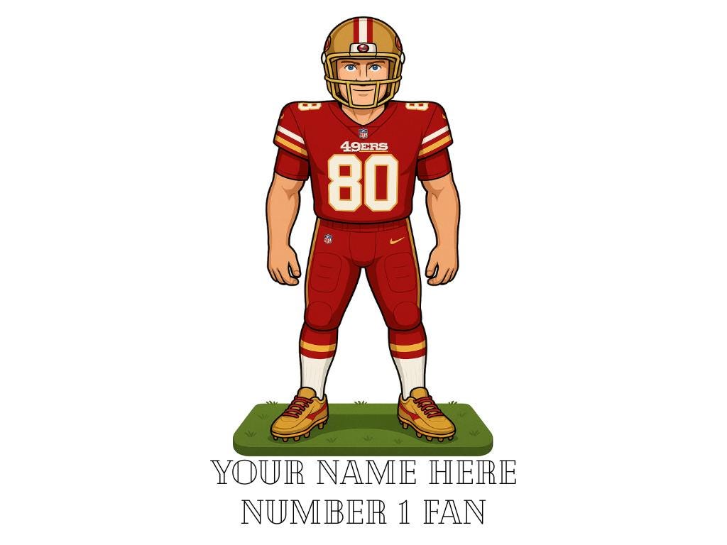 Personalized 49ers Inspired Mug: Custom Name Ceramic Cup - NFL Fan Gift