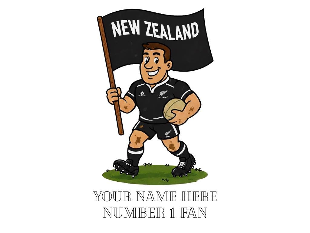 Personalized New Zealand All Blacks Mug – Rugby Fan Gift