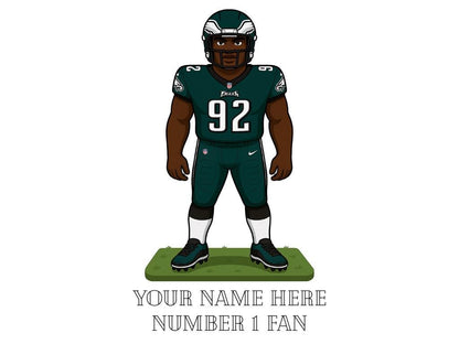 Personalized Philadelphia Eagles Inspired Mug: Custom Name Ceramic Cup