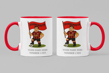 Personalised Bournemouth Ceramic Mug: Custom Football Gift