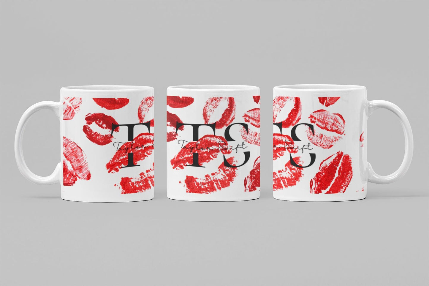 Taylor Swift Inspired Lip Print 11oz Mug – Available in White, Red, or Pink
