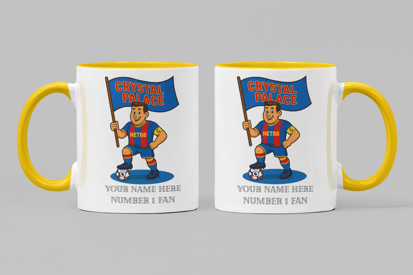 Personalised Crystal Palace FC Mug: Custom Football Fan Gift