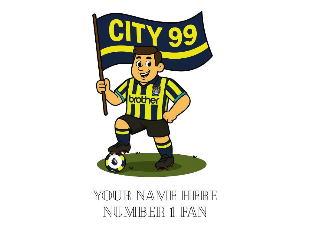 Personalised Manchester Ceramic Mug - Football Fan Gift