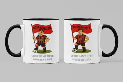 Personalised Bournemouth Ceramic Mug: Custom Football Gift