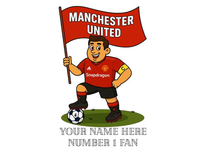 Personalised Manchester United Mug: Custom Football Gift, 3 Colours