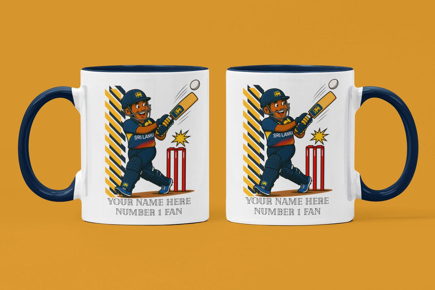 Personalized Sri Lanka Cricket Mug, Custom Fan Gift