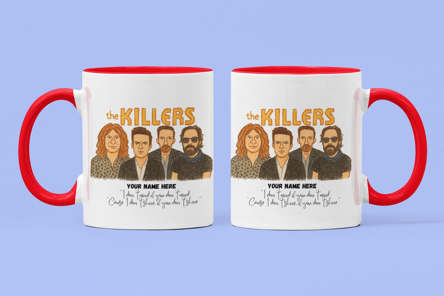 The Killers inspired 11oz Mug – Personalised White Ceramic Boxed Mug