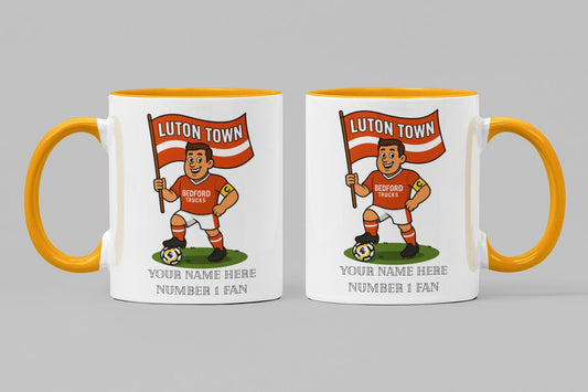 Personalised Luton Town FC Mug: Custom Football Gift