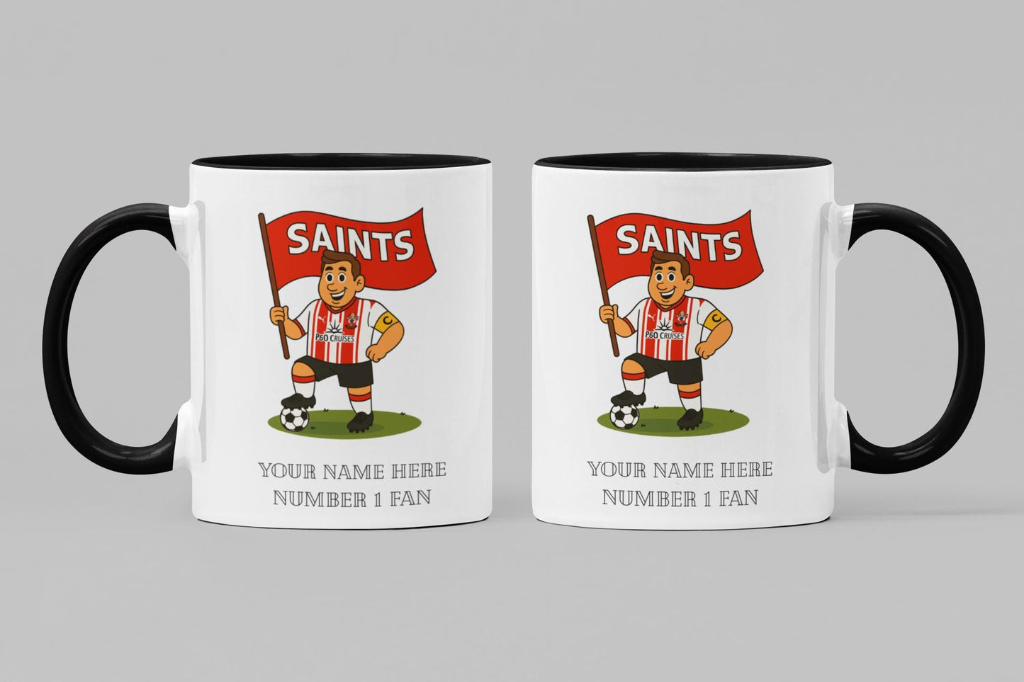 Personalised Southampton Football Mug: Custom Ceramic Gift
