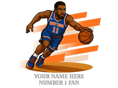 Personalised New York Knicks inspired Mug: Custom Name NBA Gift
