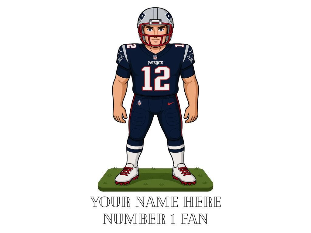 Personalized New England Patriots Inspired Mug: Custom Name NFL Gift