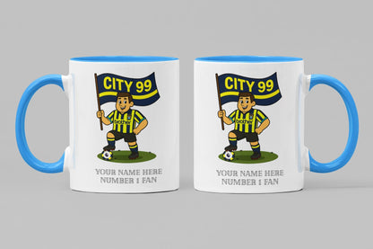 Personalised Manchester Ceramic Mug - Football Fan Gift