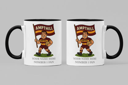 Ampthill Rugby Inspired 11oz Mug – Custom Name Rugby Cup – Dishwasher & Microwave Safe – Arrives Boxed