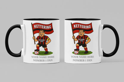 Personalised Kettering Town FC Ceramic Mug: Custom Football Gift