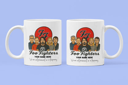 Foo Fighters inspired 11oz Mug – Personalised White Ceramic Boxed Mug