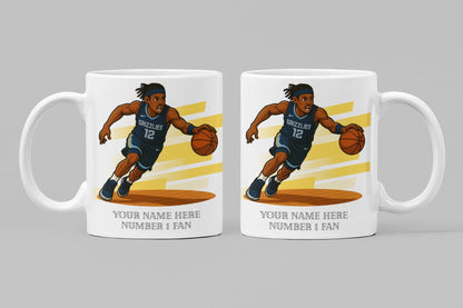 Personalised Memphis Grizzlies inspired Mug: Custom Name NBA Gift
