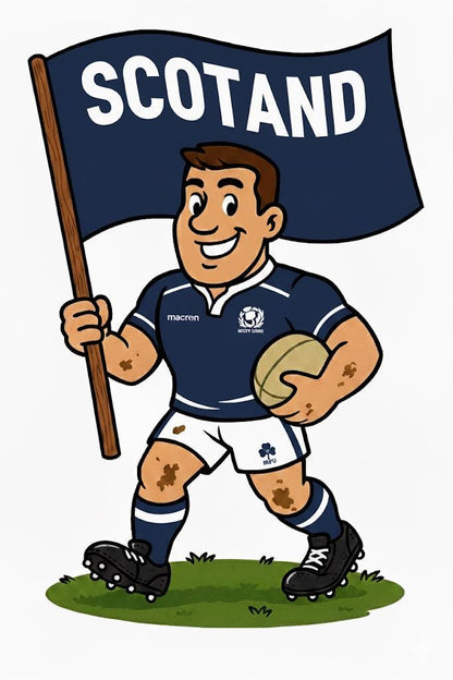 Scotland Inspired 11oz Mug – Custom Name Rugby Cup – Dishwasher & Microwave Safe – Arrives Boxed