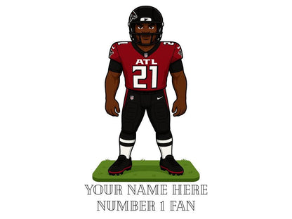 Personalized Atlanta Falcons Inspired Mug: Custom Name NFL Gift