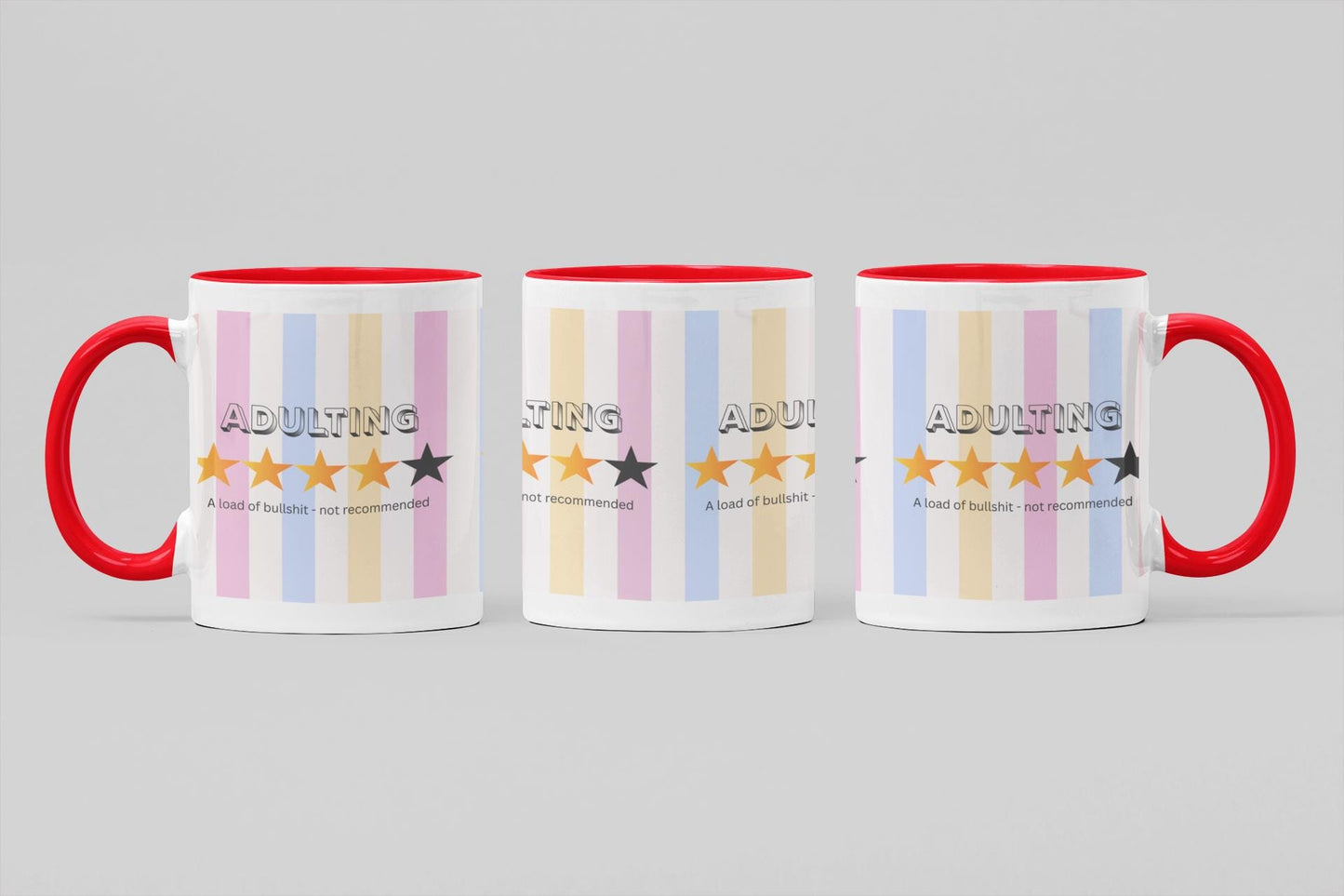 Funny Adulting Coffee Mug: Sarcastic Gift, 11oz Ceramic