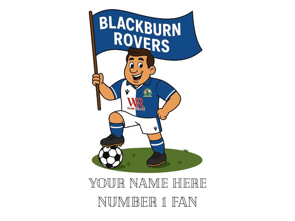 Personalised Blackburn Football Mug: Custom Ceramic Gift