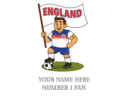 Personalised England Ceramic Mug: Custom Football Gift