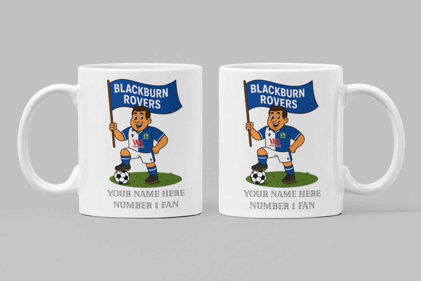 Personalised Blackburn Football Mug: Custom Ceramic Gift