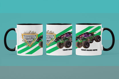 Personalised Grave Digger Monster Truck Mug – 11oz Cup in 3 Colours