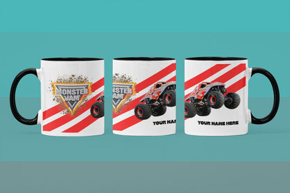 Personalised ThunderROARus Monster Truck Mug – 11oz Cup in 3 Colours