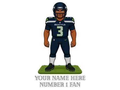 Personalized Seattle Seahawks Inspired Mug: Custom Name NFL Gift