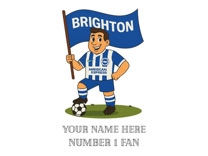 Personalised Brighton Ceramic Mug: Custom Football Gift