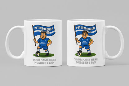 Personalised Peterborough Ceramic Mug - Football Fan Gift