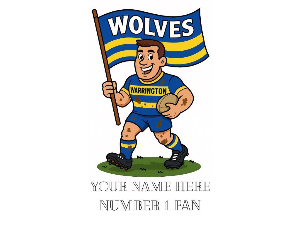 Warrington Wolves Rugby Mug – Personalized Fan Gift