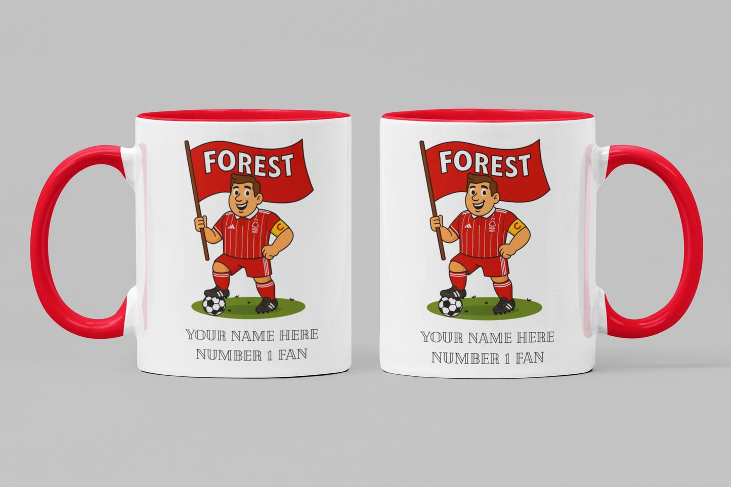 Personalised Nottingham Forest Ceramic Mug: Custom Football Gift