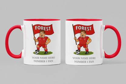 Personalised Nottingham Forest Ceramic Mug: Custom Football Gift