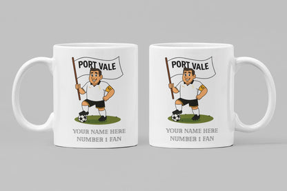 Personalised Port Vale Football Mug: Custom Ceramic Gift