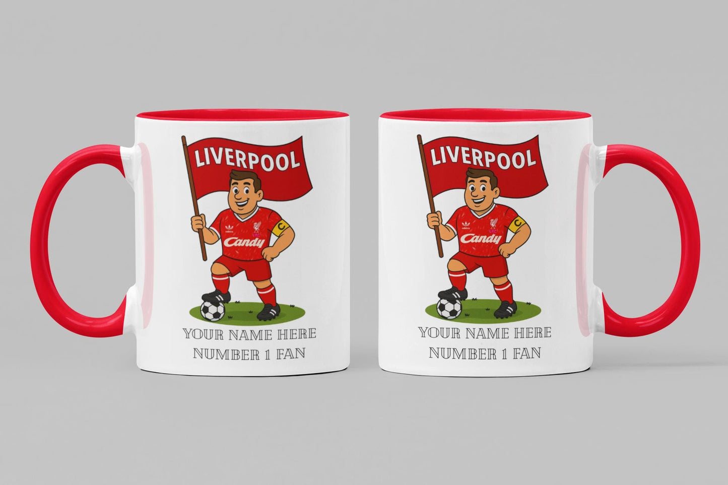 Personalised Liverpool Football Mug: Custom Ceramic Gift