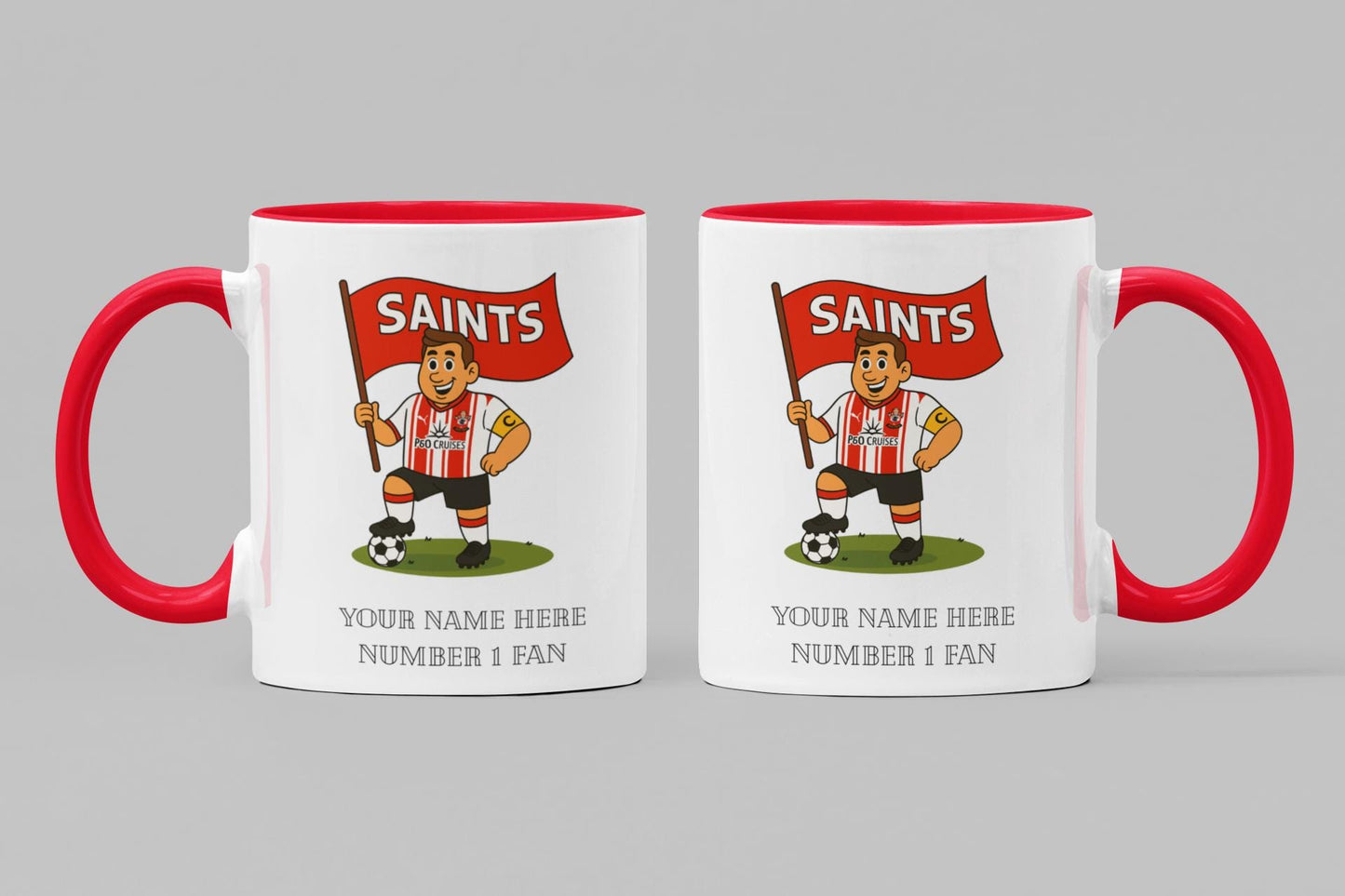 Personalised Southampton Football Mug: Custom Ceramic Gift