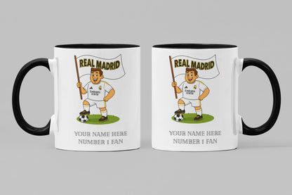 Personalised Madrid FC Football Mug: Custom Ceramic Gift