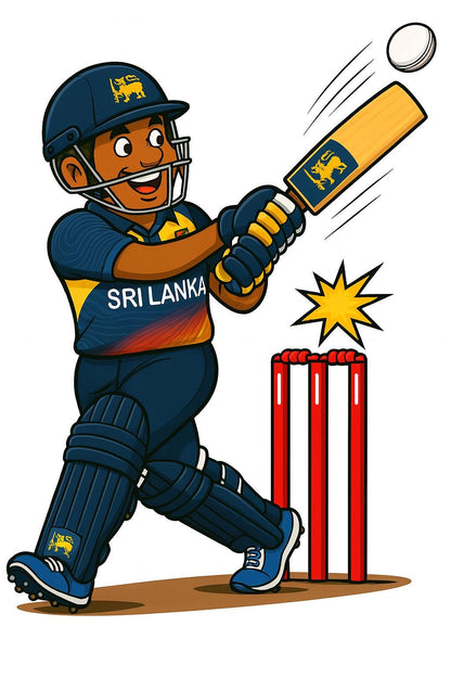 Personalized Sri Lanka Cricket Mug, Custom Fan Gift