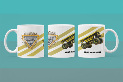 Personalised Higher Education Monster Truck Mug – 11oz Cup in 3 Colours