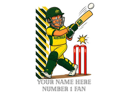 Personalized Australia Cricket Mug, T20 Fan Gift