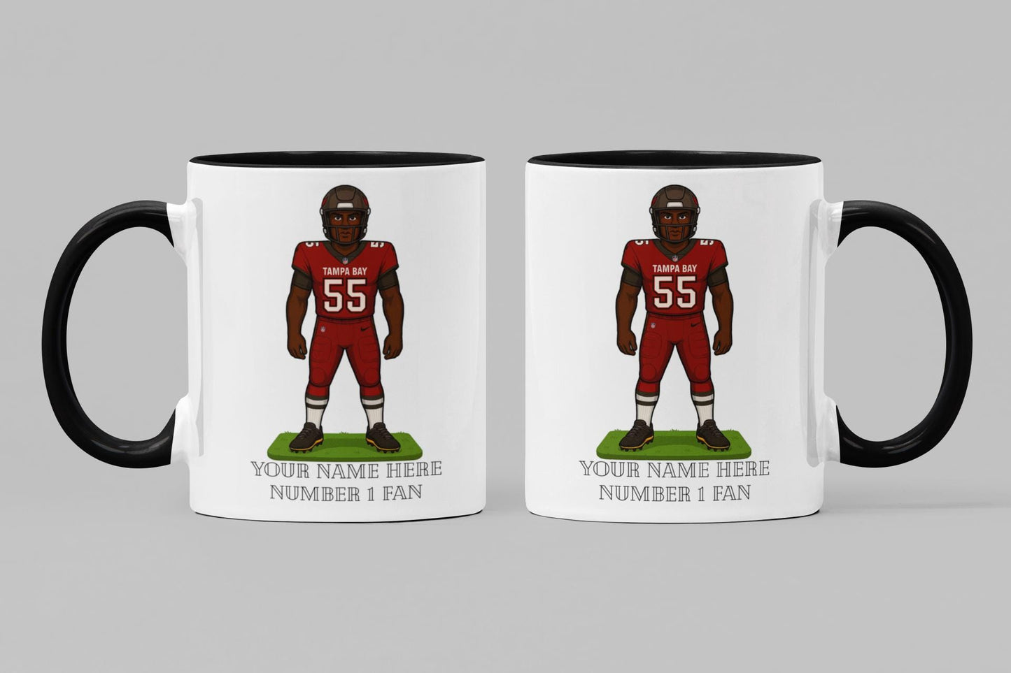 Personalized Tampa Bay Buccaneers Inspired Inspired Mug: Custom Name NFL Gift