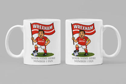 Personalised Wrexham Football Mug: Custom Ceramic Gift