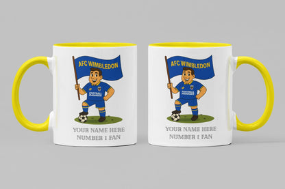 Personalised Wimbledon Football Mug: Custom Ceramic Gift